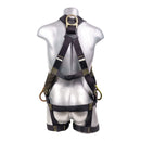 Kevlar/Nomex webbing, Kevlar stitching thread, Nomex label cover, Steel hardware, Back D ring, Side D rings